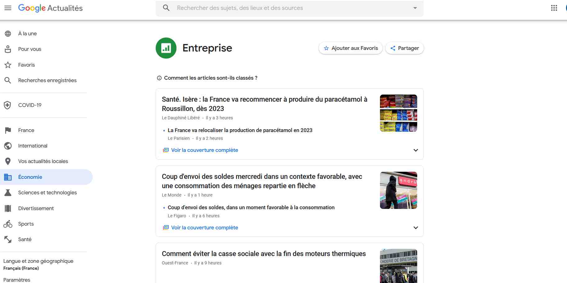 Google Actualités