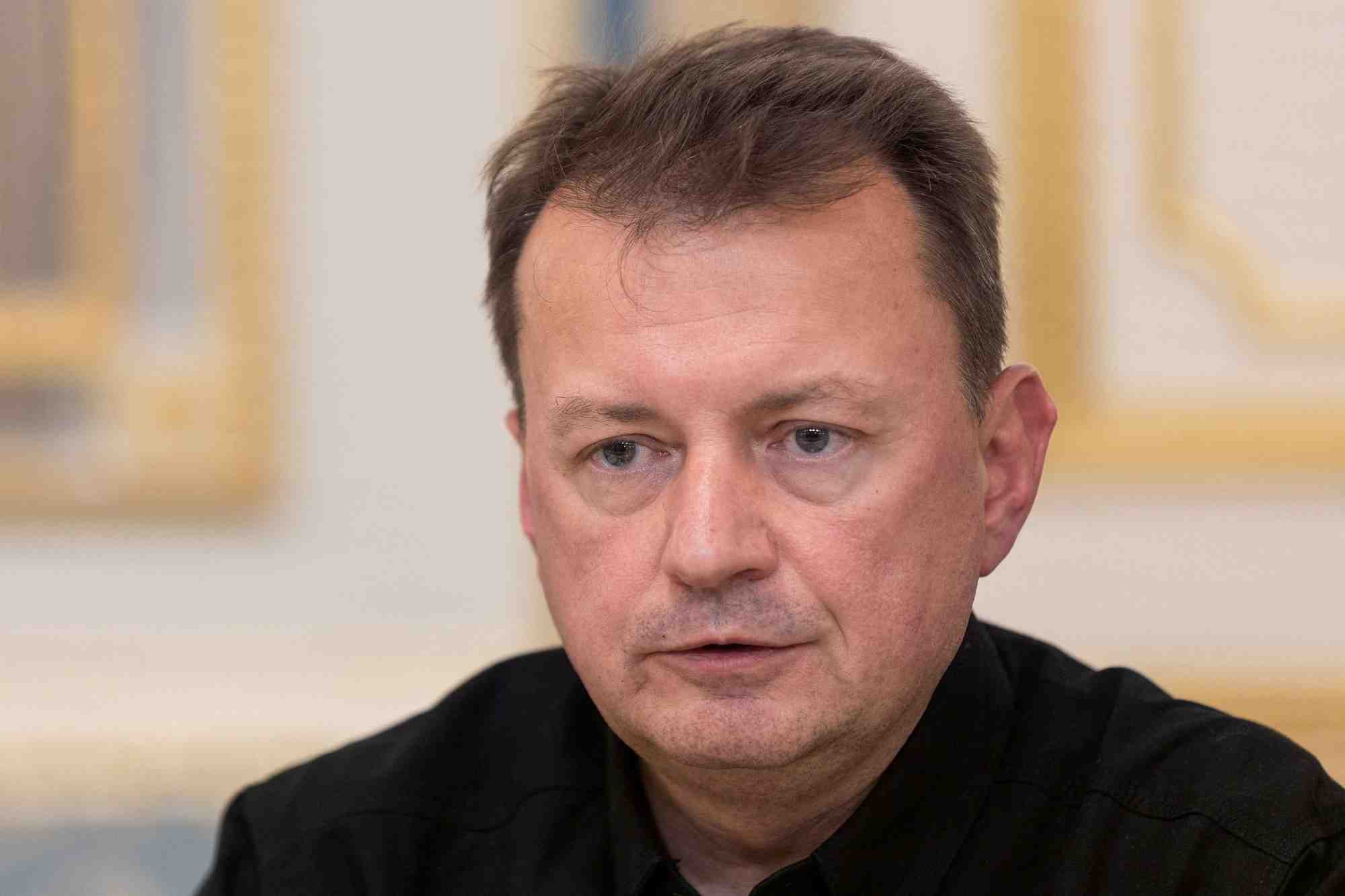 Photo d'archives du ministre polonais de la defense mariusz blaszczak lors d'une reunion a kyiv