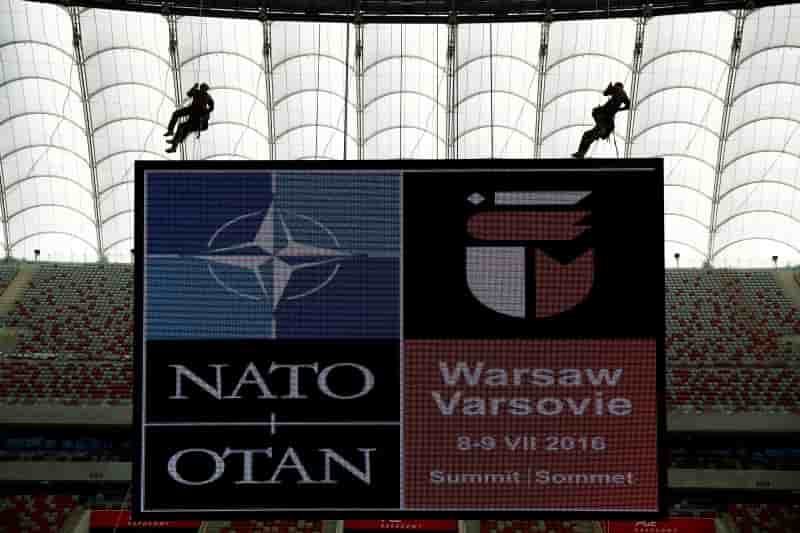 Sommet de l'otan a varsovie