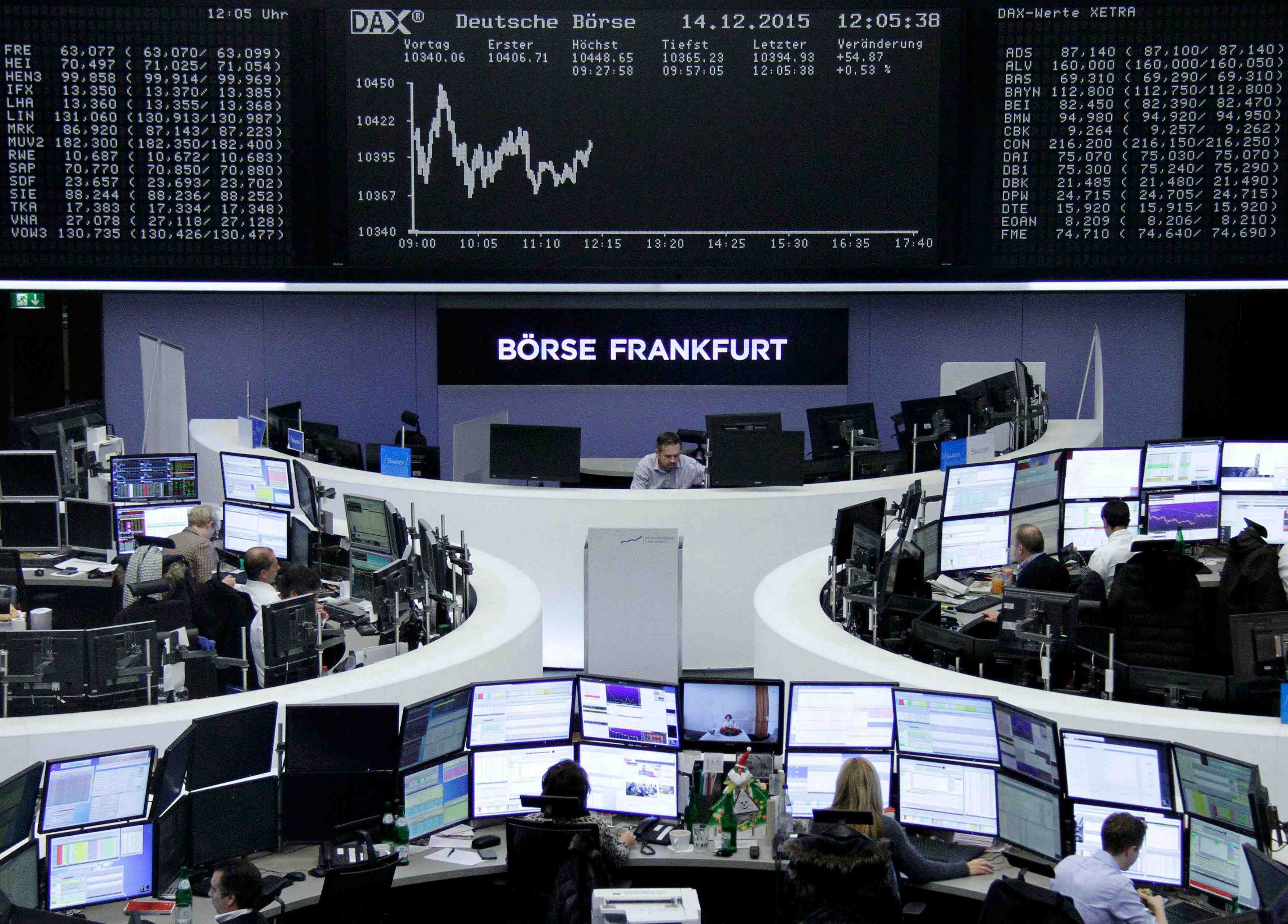 Forte hausse des marches actions de la zone euro en 2016