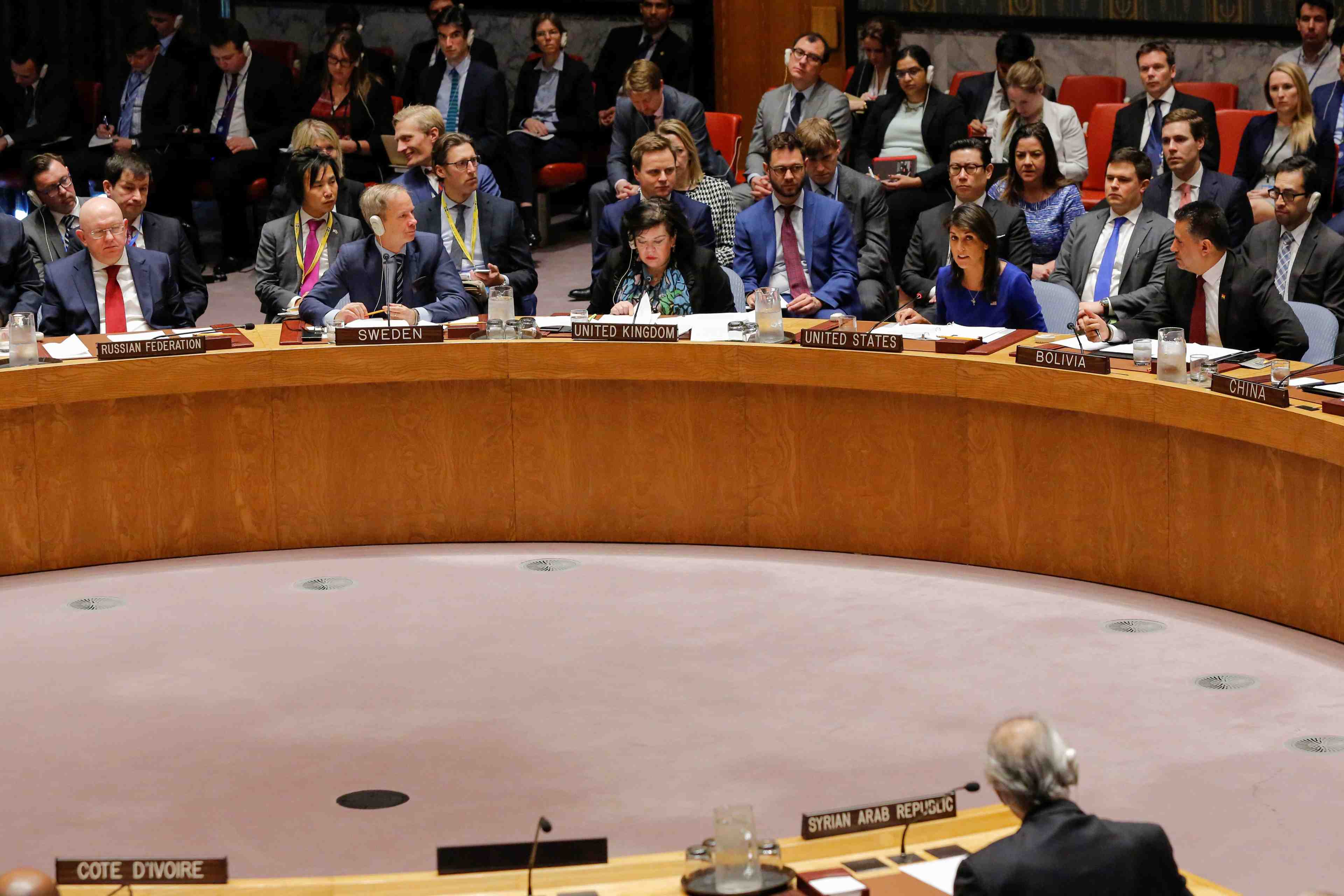 ONU syrie conseil sécurité frappes