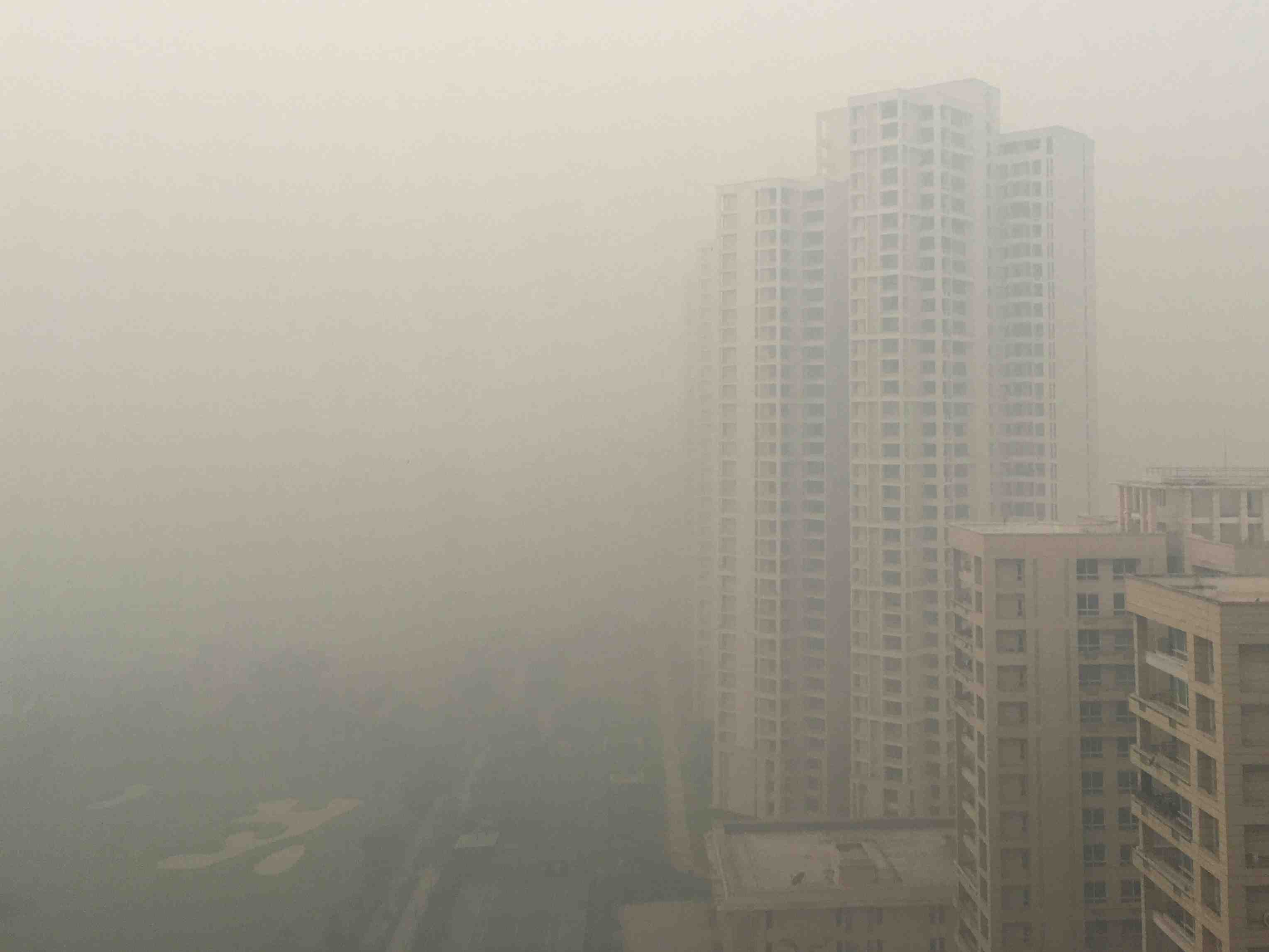 Smog et forte hausse de la pollution atmospherique a new delhi