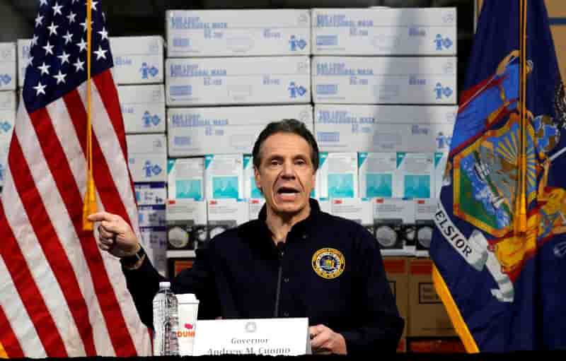 Coronavirus: trump accepte de doubler le nombre de tests a new york, dit cuomo