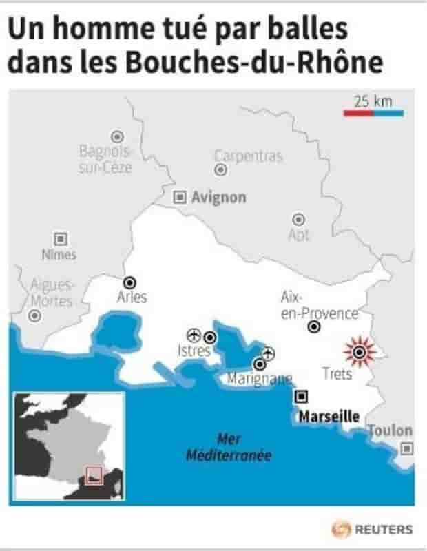 Un homme tué par balles près de Marseille
