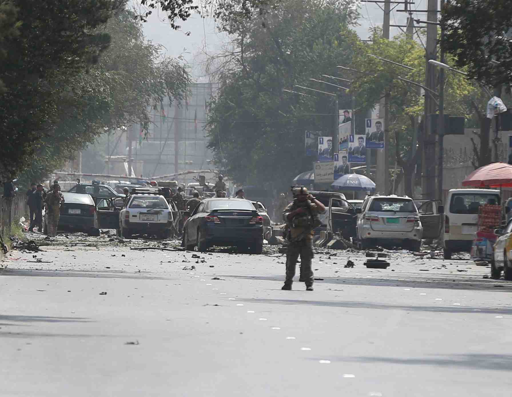 Attentat suicide des taliban dans le centre de kaboul