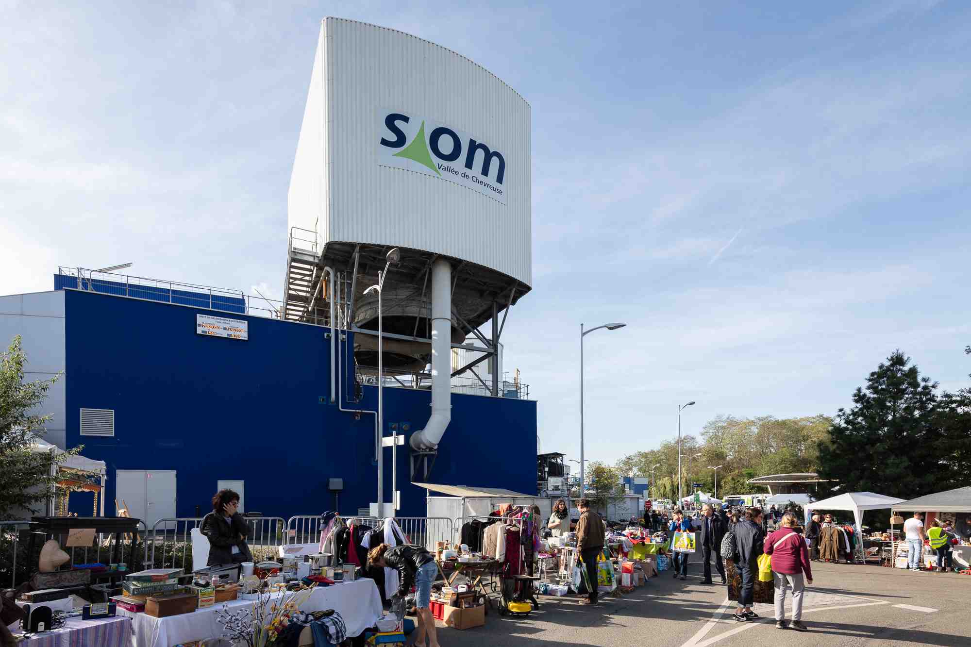 La centrale de revalorisation du Siom (Syndicat mixte d'ordures ménagères), chargée des ordures ménagères.
