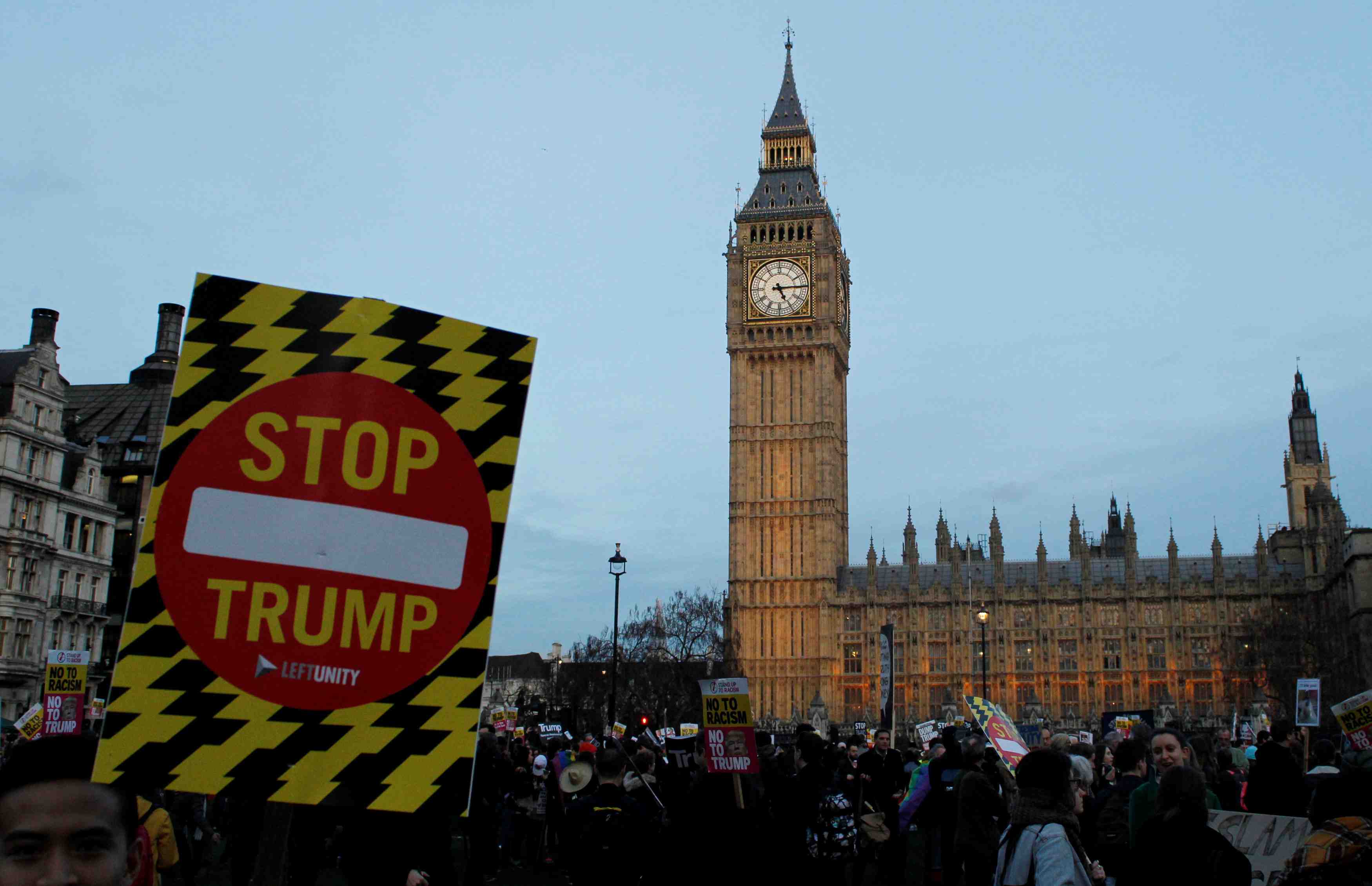 Londres reaffirme sa volonte d'une visite d'etat de trump