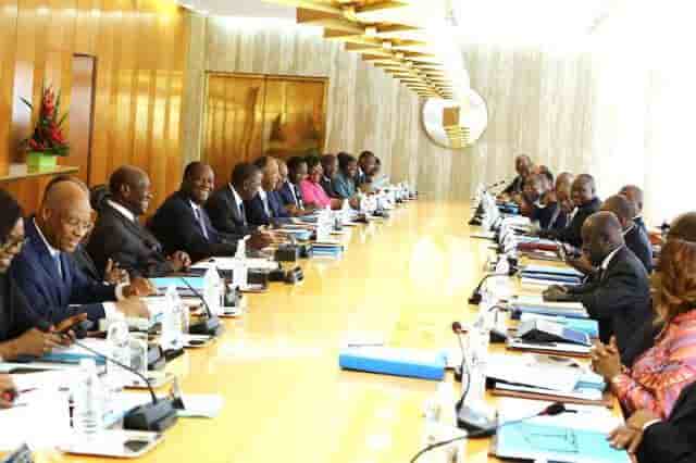 Conseil ministres gouvernement Ouattara Côte d'Ivoire