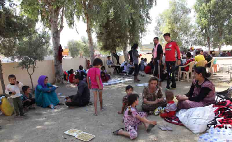 Largage américain d'aide humanitaire dans le nord de l'Irak