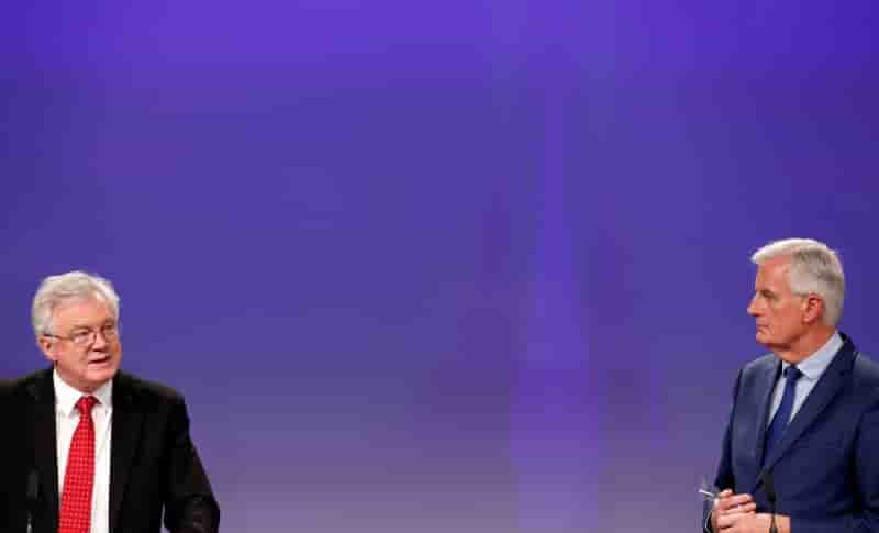 Brexit: barnier et davis lancent une semaine studieuse
