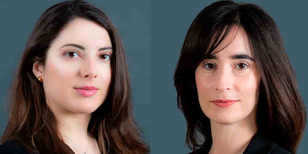 De g à d, Agnès Druot et Sarah Fleury, avocates au cabinet Goodwin
