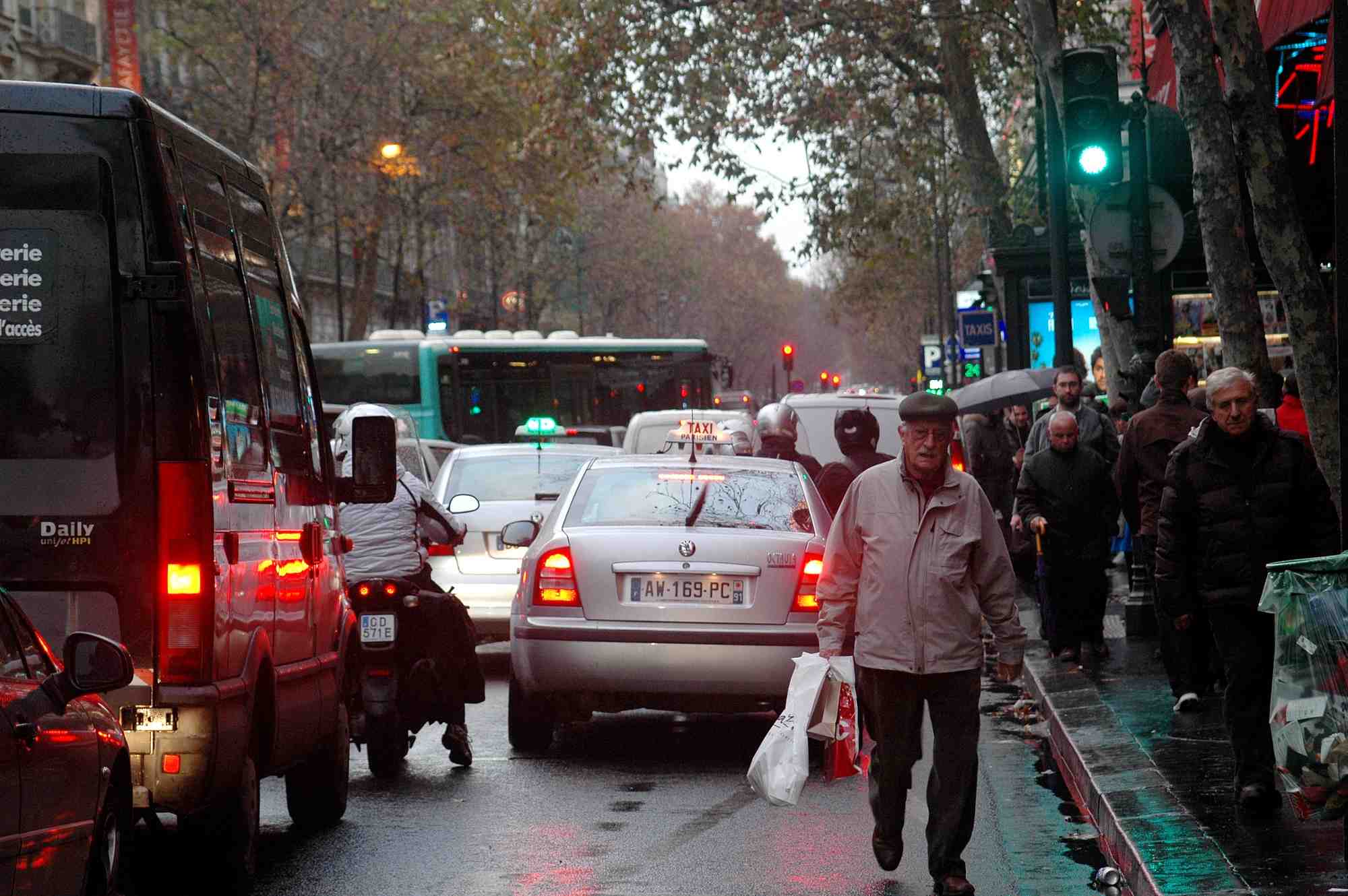 Paris, trafic, embouteillage