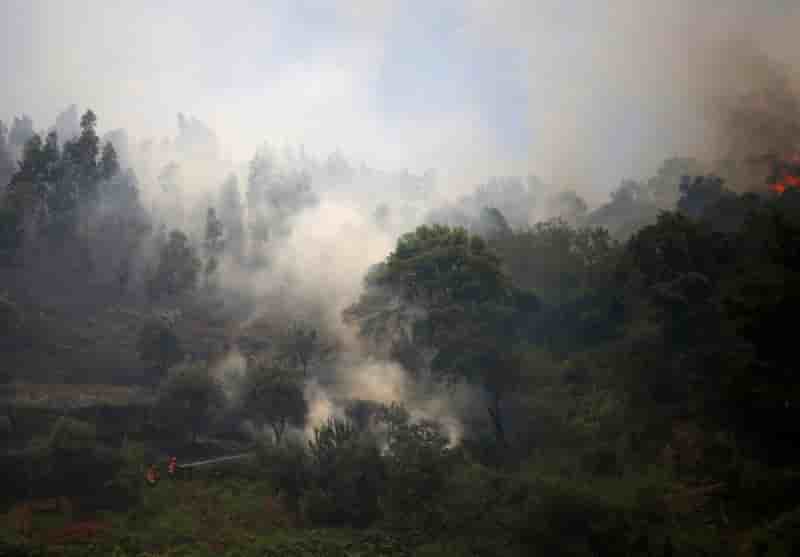 L'incendie de foret meurtrier au portugal est eteint