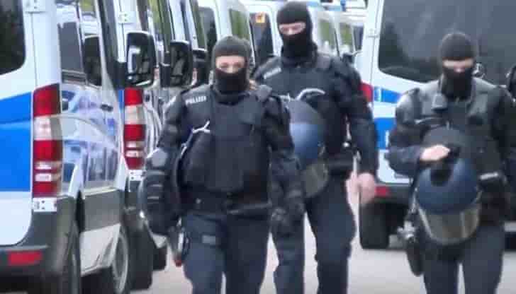 Operation de police dans un centre pour demandeurs d'asile en allemagne