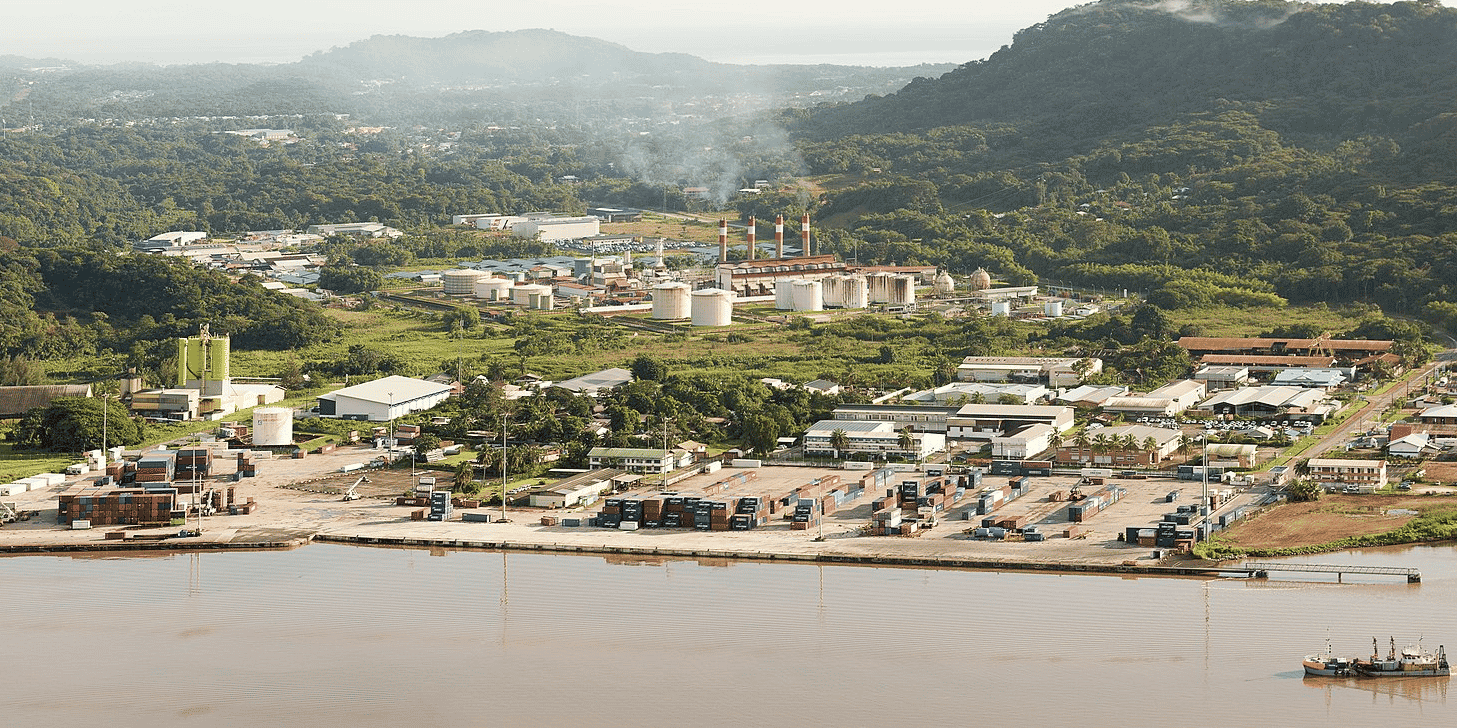 Guyane, Degrad des Cannes, centrale thermique