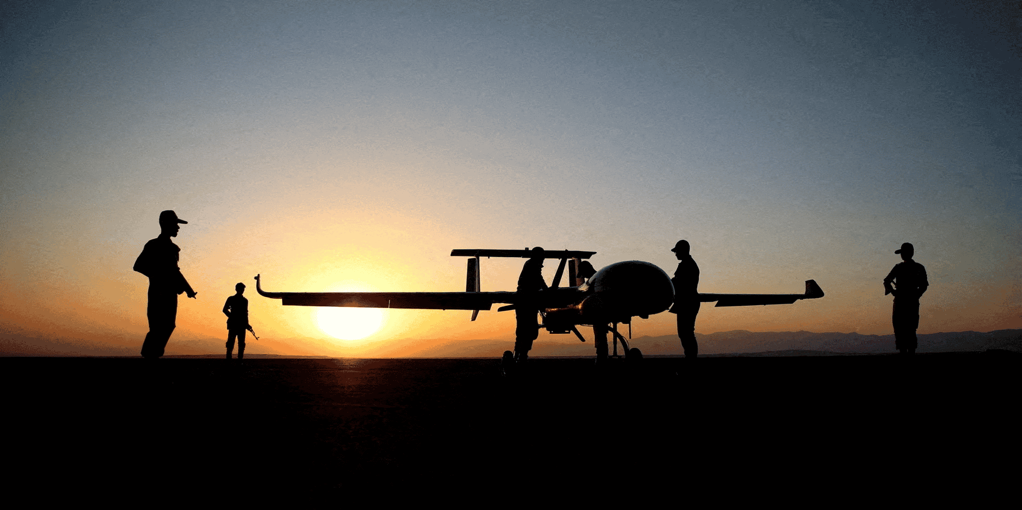 Photo d'un drone lors d'un exercice militaire en iran