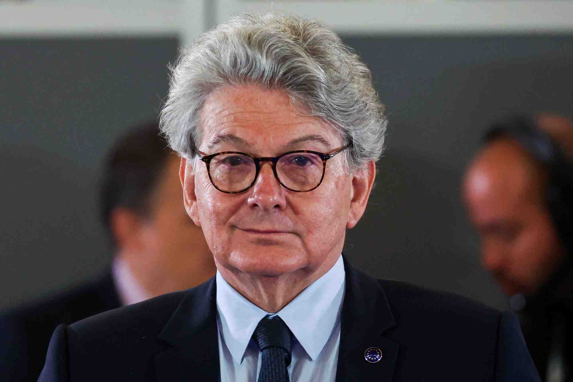 Le commissaire europeen au marche interieur, thierry breton a tolede, en espagne