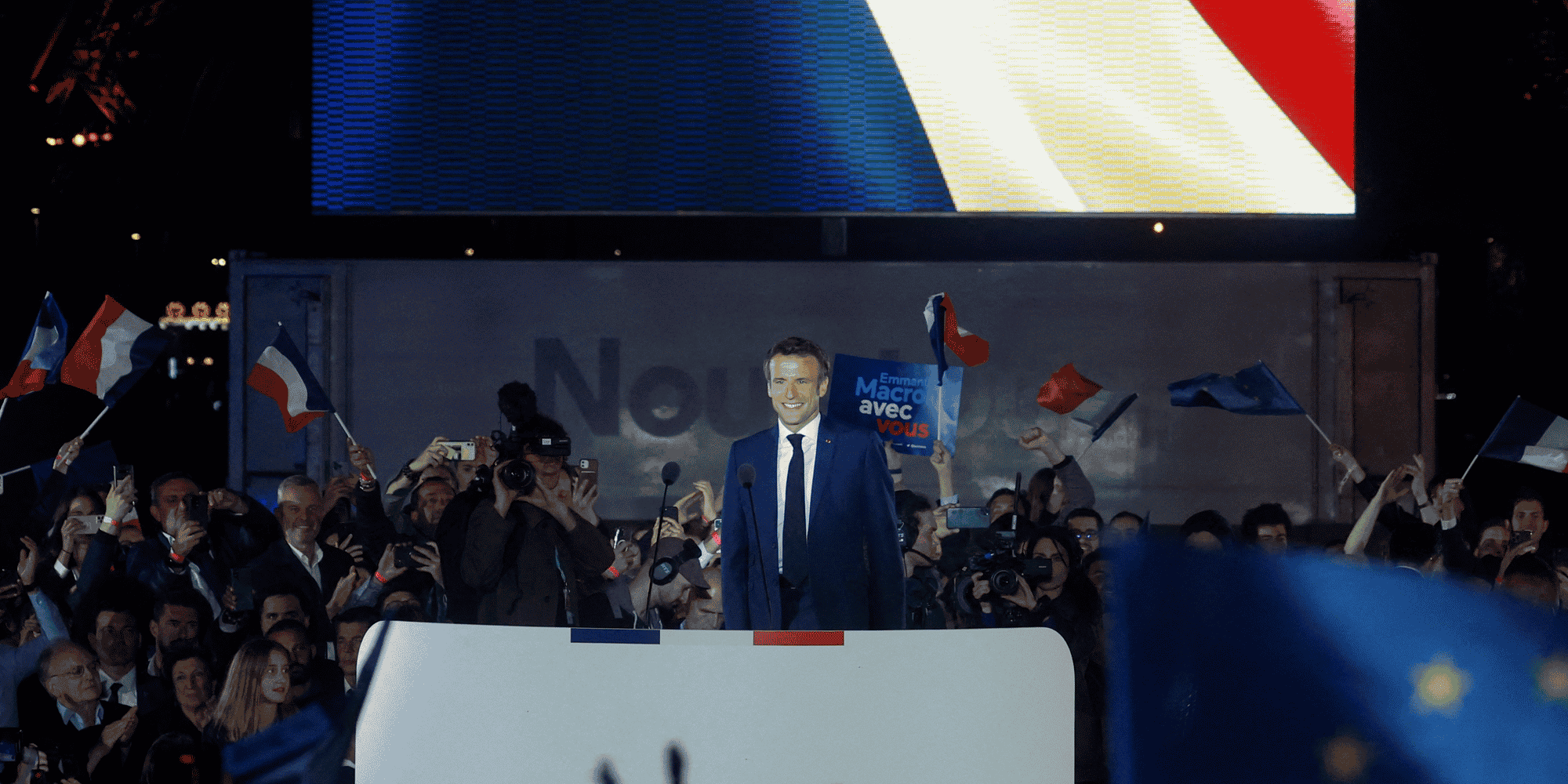 Emmanuel macron reelu, le plus dur est a venir