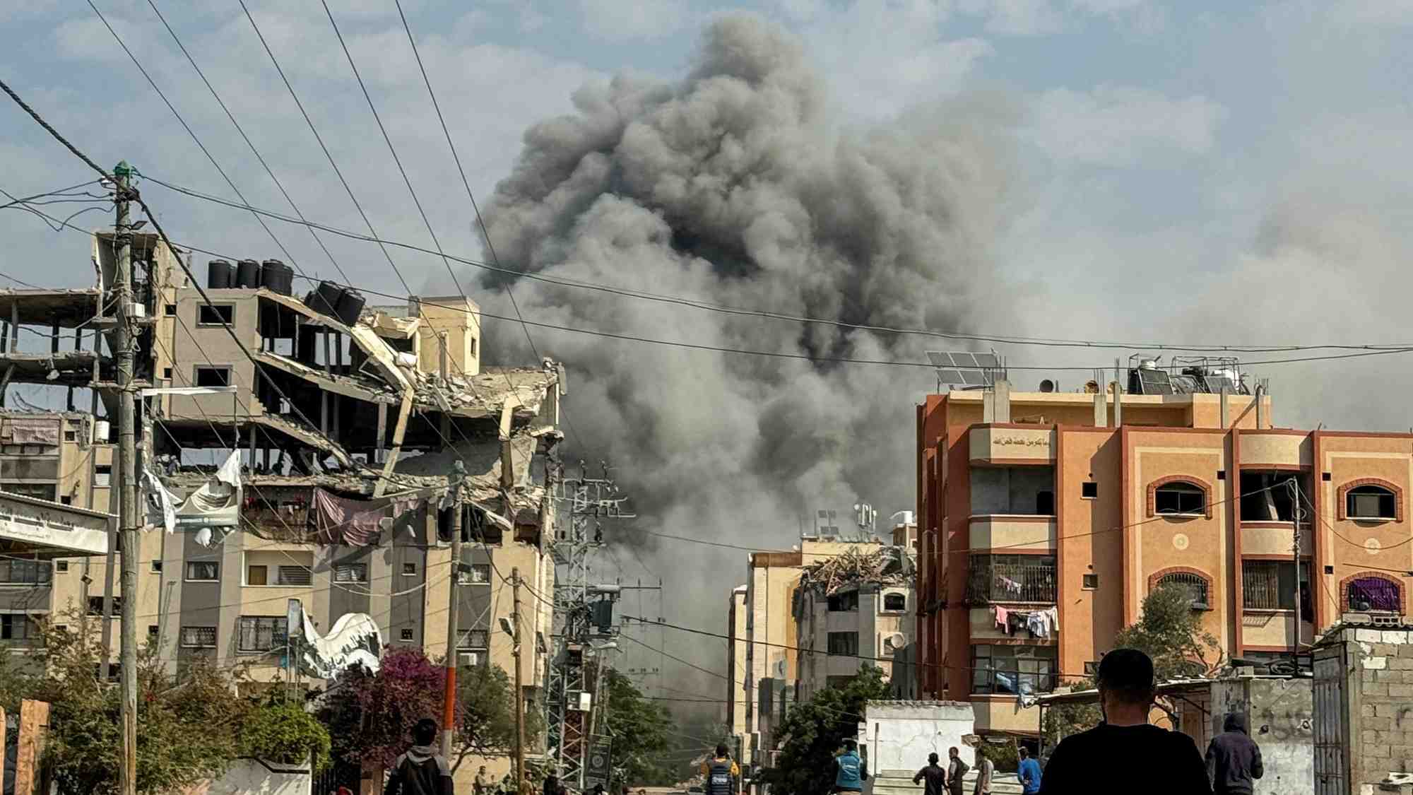 Israeli strikes on nuseirat, central gaza strip