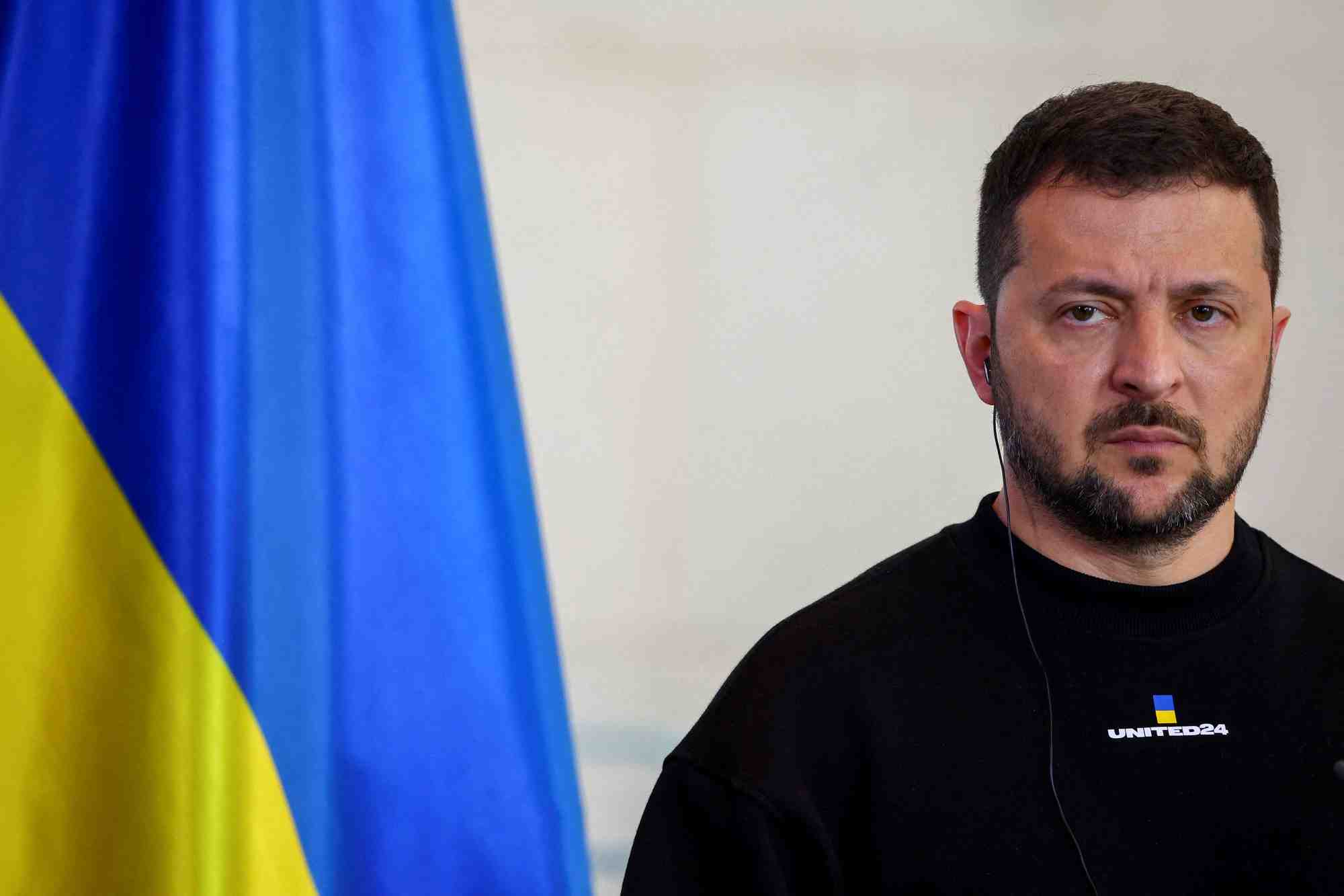 Le president ukrainien volodymyr zelenskiy