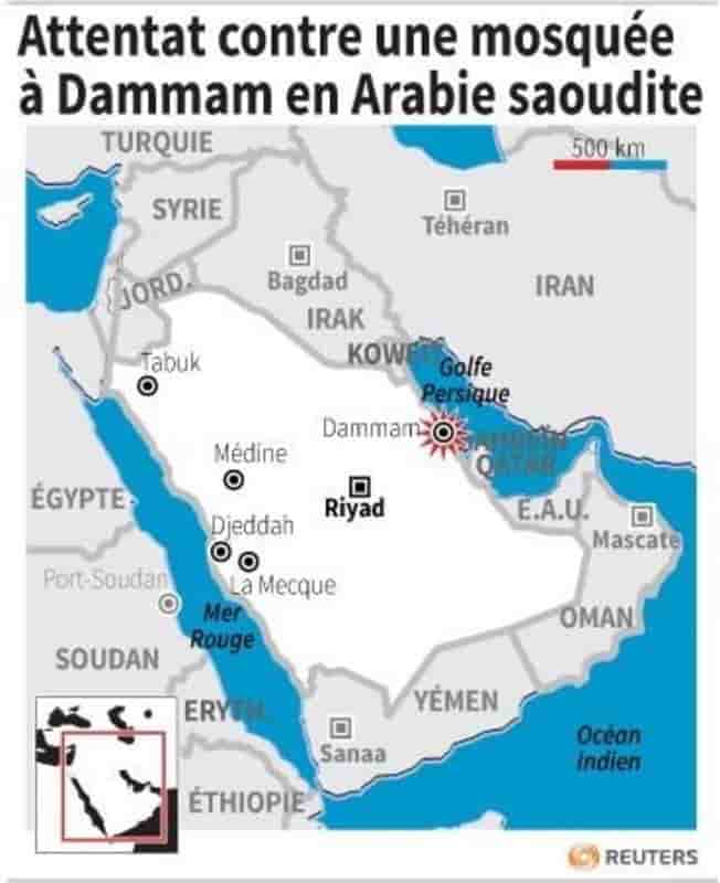 Attentat contre une mosquee a dammam en arabie saoudite