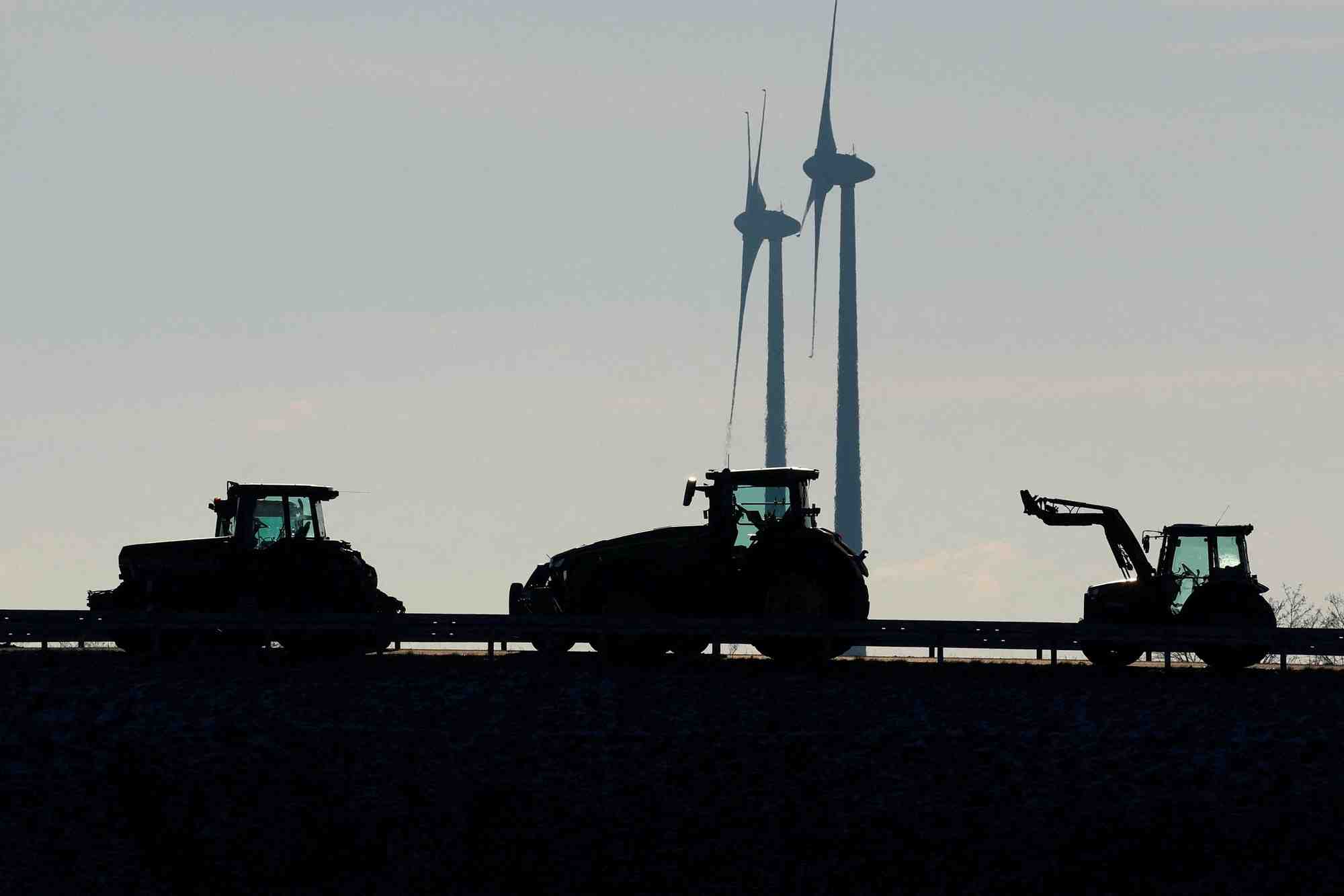 Des tracteurs a vehlefanz, allemagne