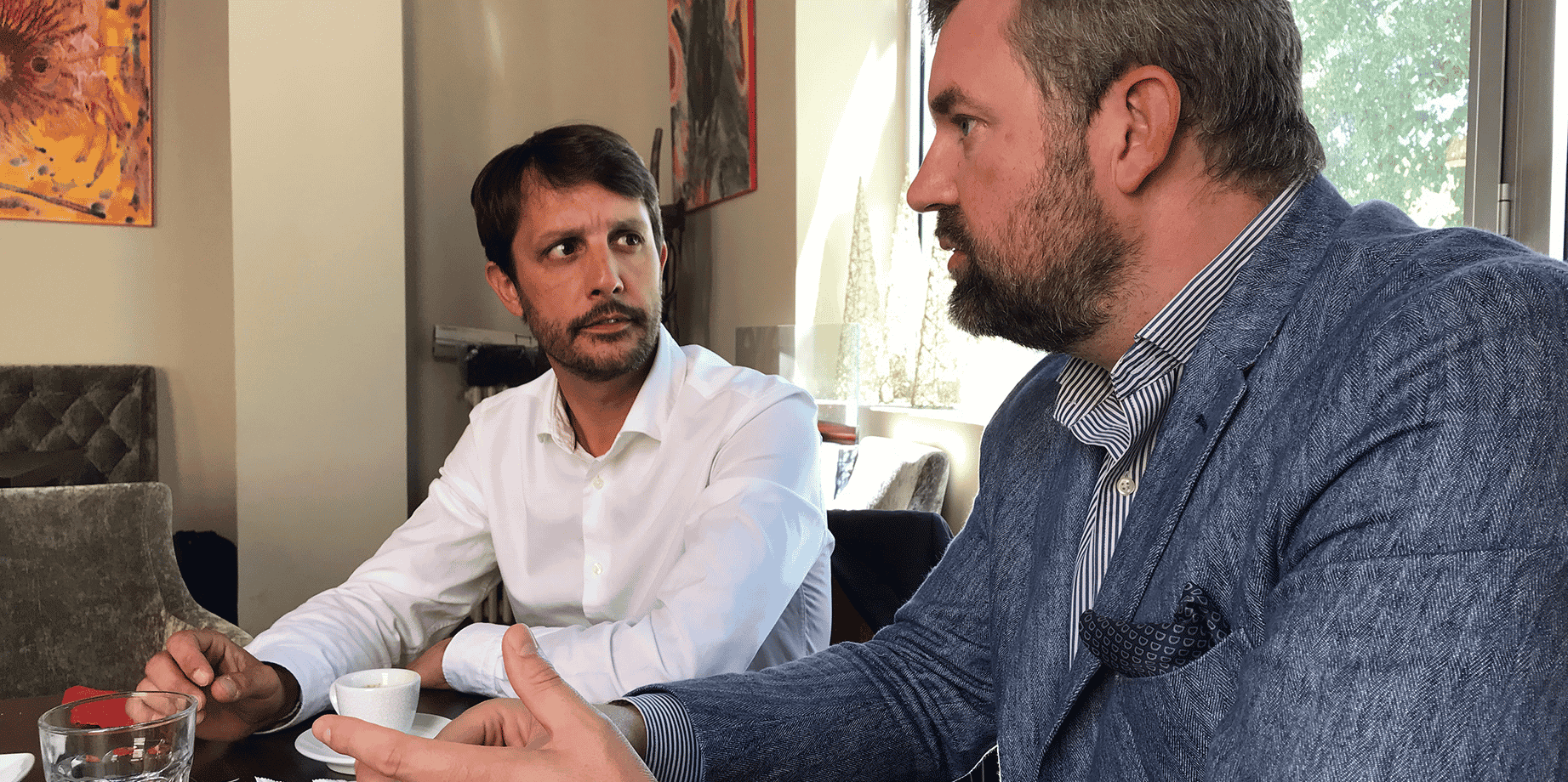Xavier Douais (président de la CPME 30) et Samuel Cette (CPME Occitanie)