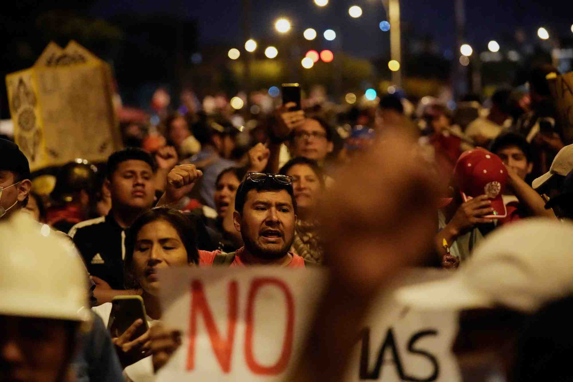 Manifestations anti-gouvernementales a lima