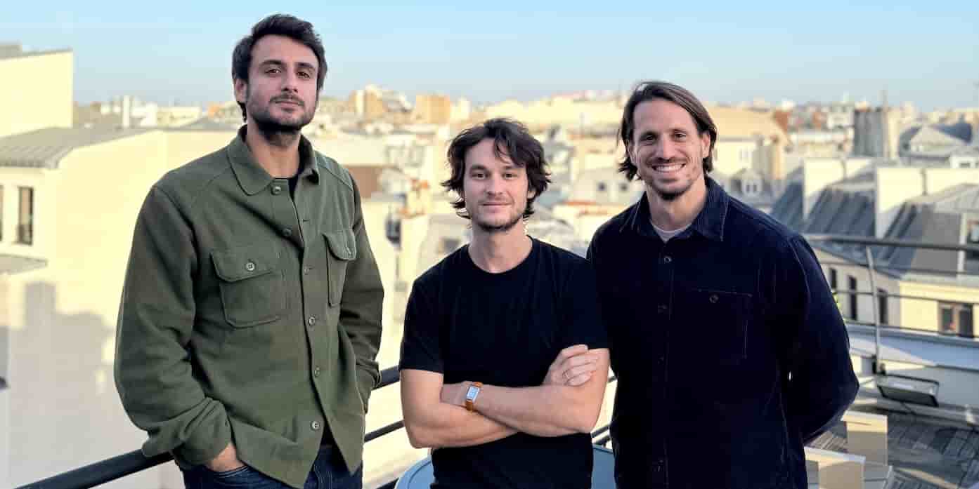 Les cofondateurs de Linkup : Boris Toledano (COO), Philippe Mizrahi (CEO) et Denis Charrier (CTO)