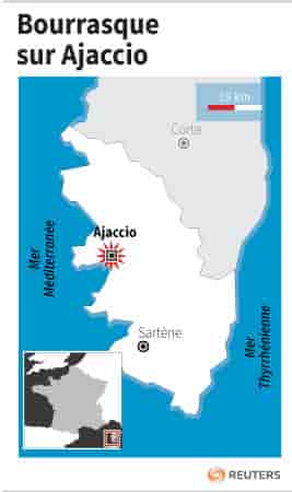 Bourrasque sur ajaccio