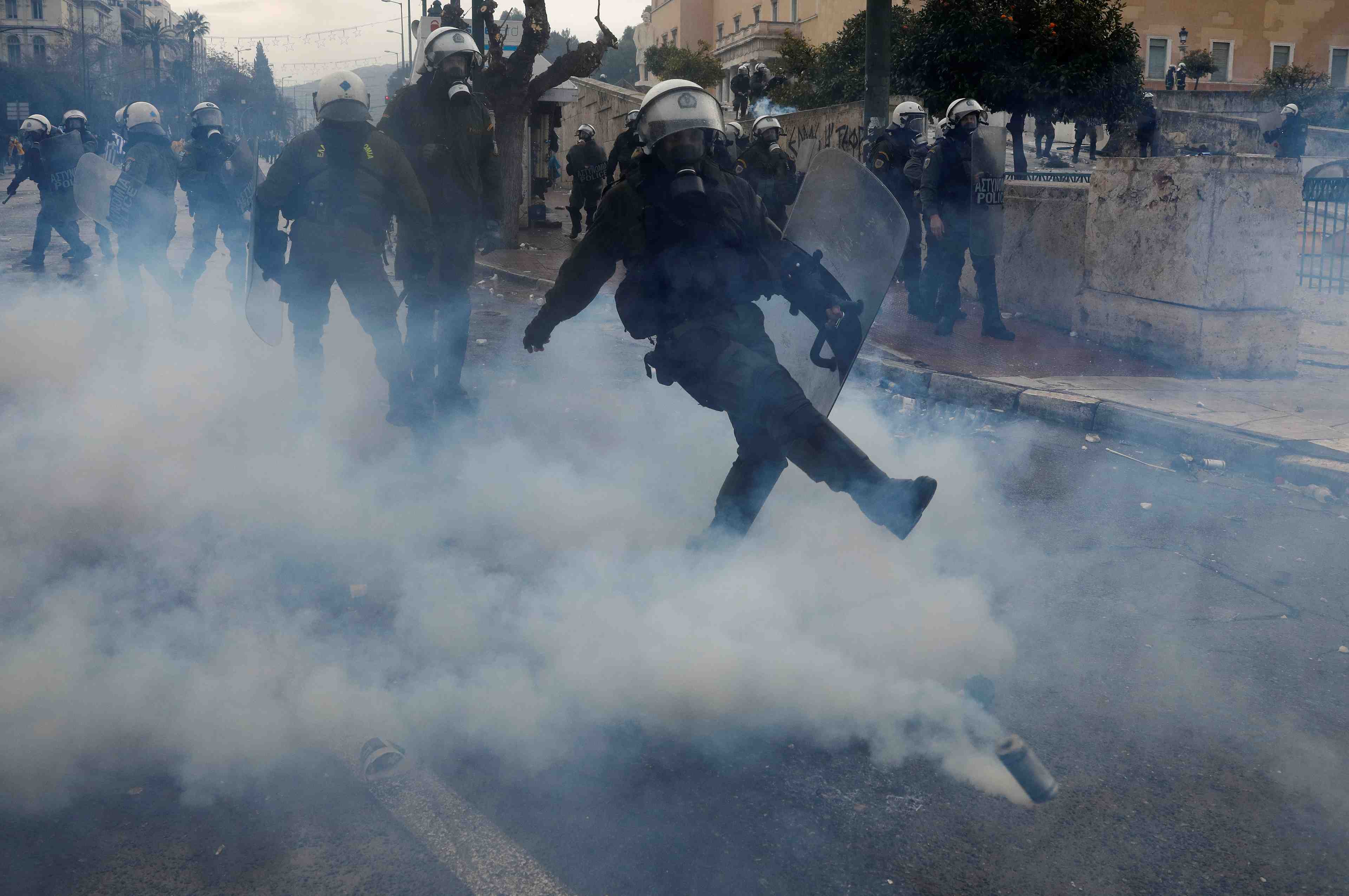 Manifestation a athenes contre l'accord sur la macedoine du nord