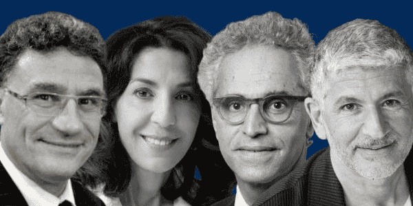 De gauche à droite : Francis Bussière, Soumia Malinbaum, Bernard Cohen-Hadad et Charles Znaty