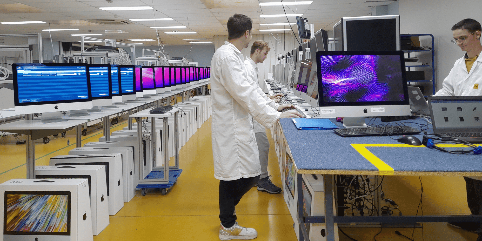 Dans son usine de Saint-Mathieu-de-Tréviers (Hérault), SOFI Group vient de lancer deux lignes de reconditionnement d'ordinateurs.