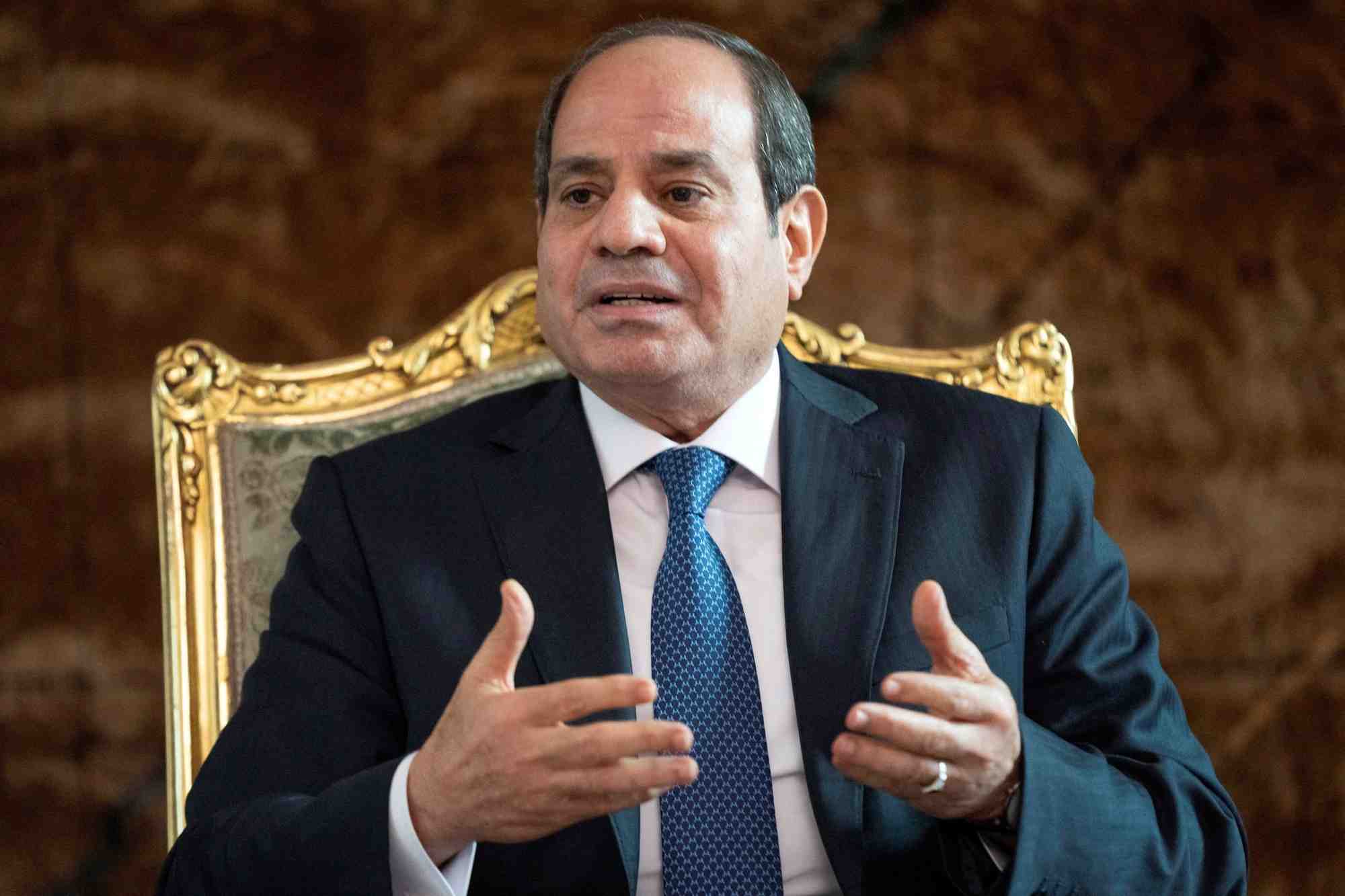 Le president egyptien abdel fattah al sissi