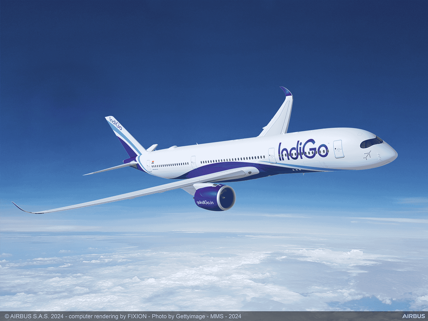 Indigo va porter ses commandes d'Airbus A350 de 30 à 60 exemplaires.
