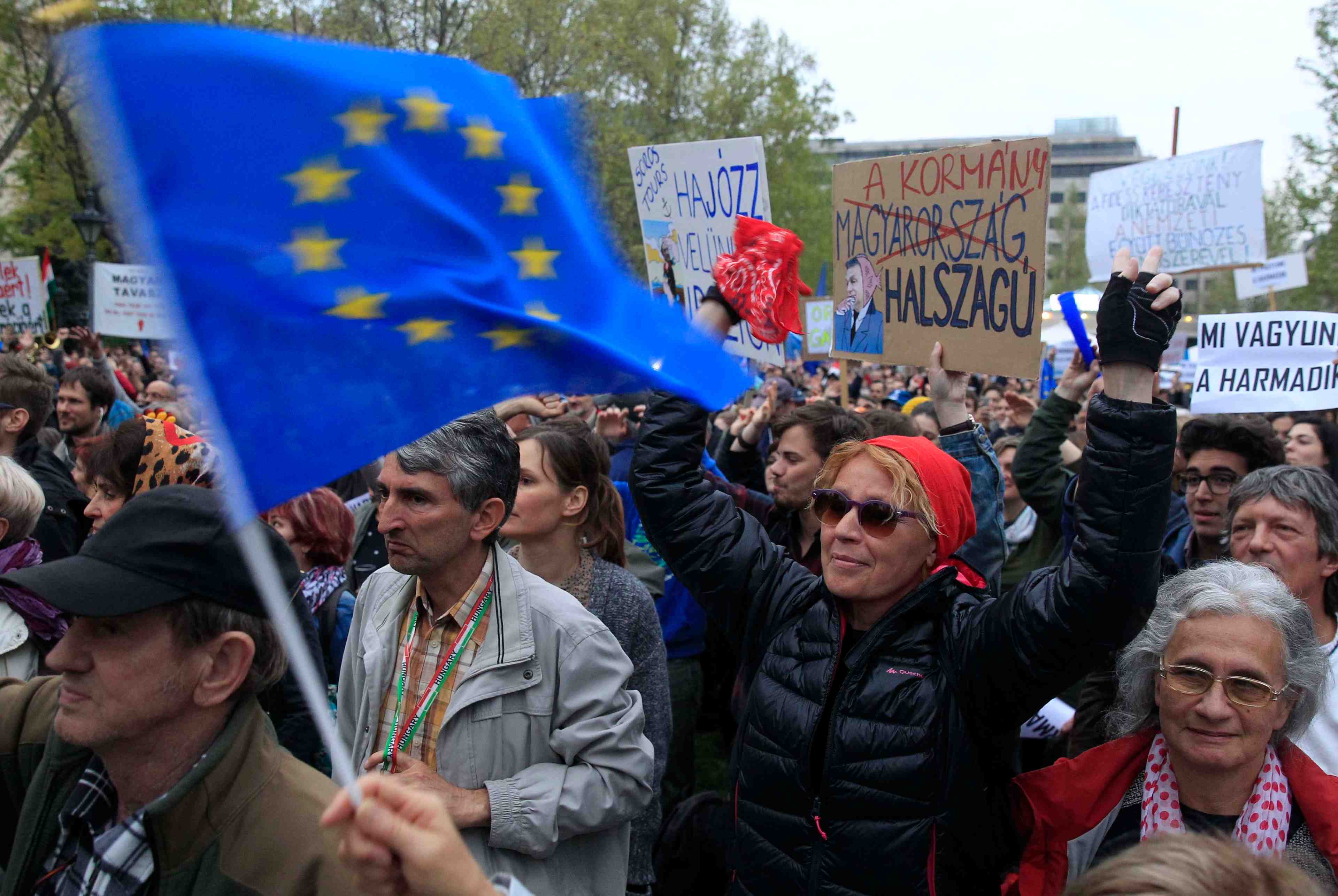 Orban oppose l'interet national aux forces de l'etranger