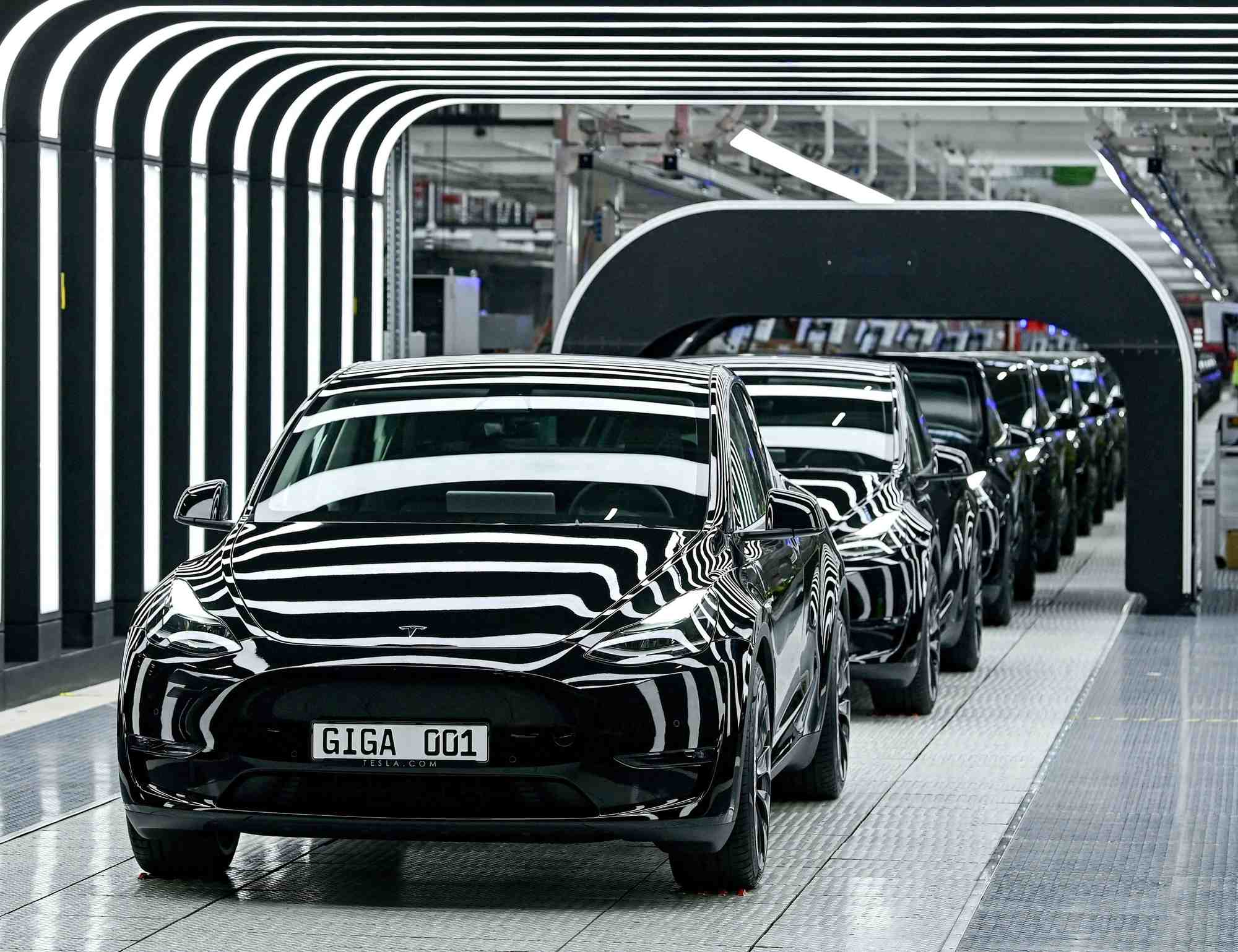 Des voitures electriques tesla model y