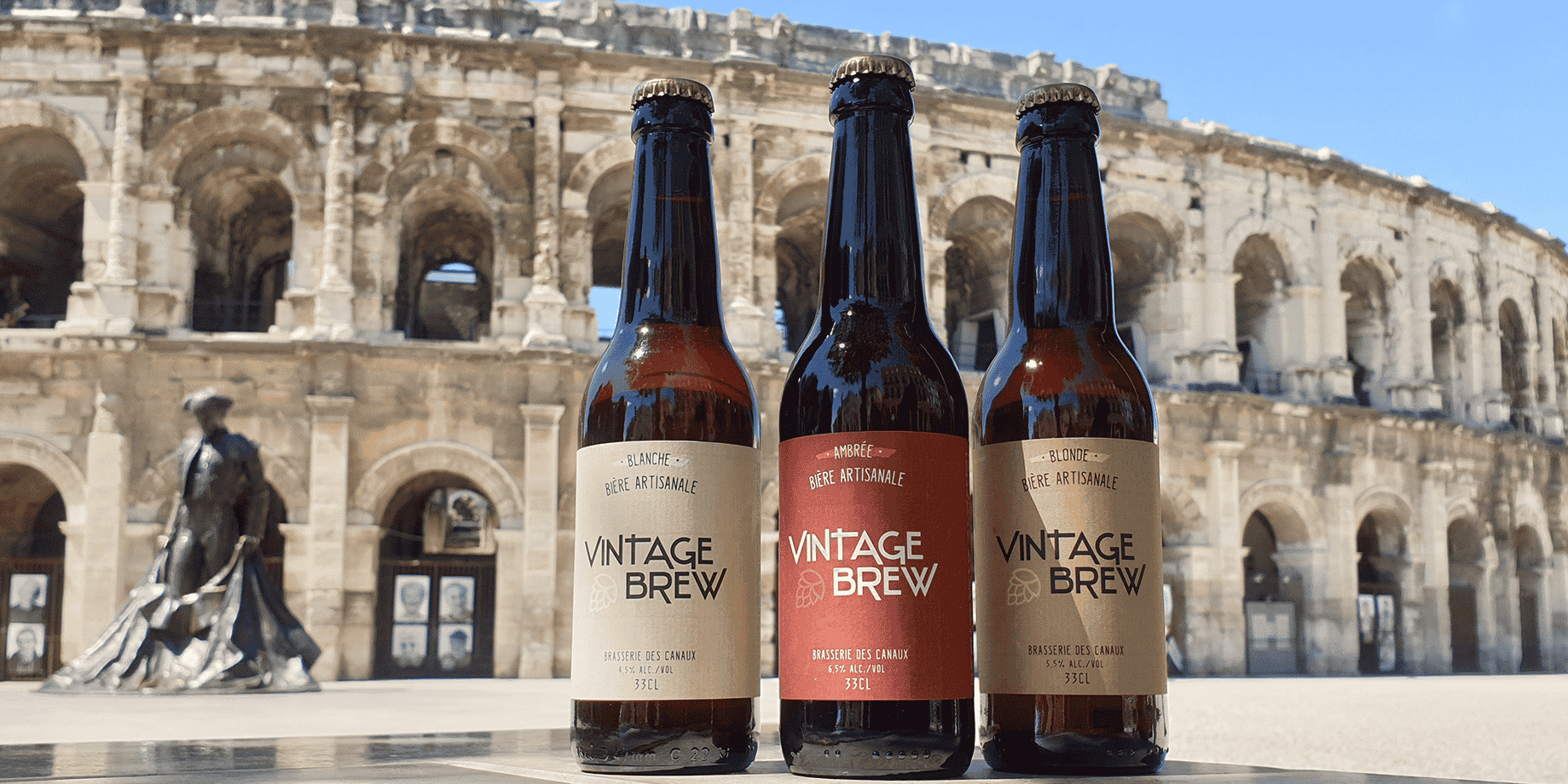 La gamme "Vintage Brew" est la 1e création de la Brasserie des Canaux