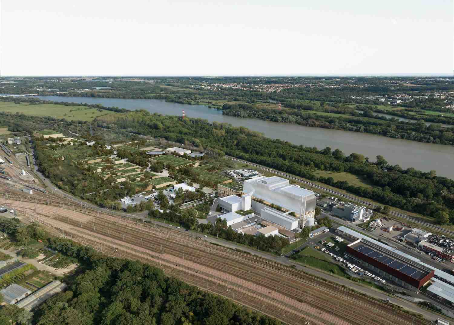Photo du futur centre de traitement et de valorisation des déchets qui sera mis en service à Nantes en 2029.