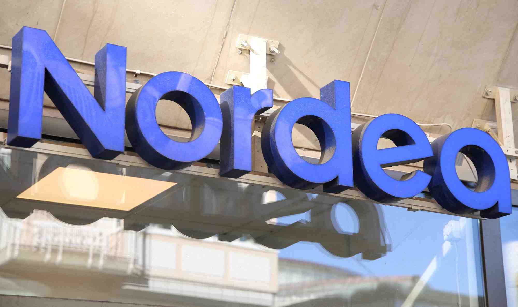 Photo d'archives: une vue du logo de nordea