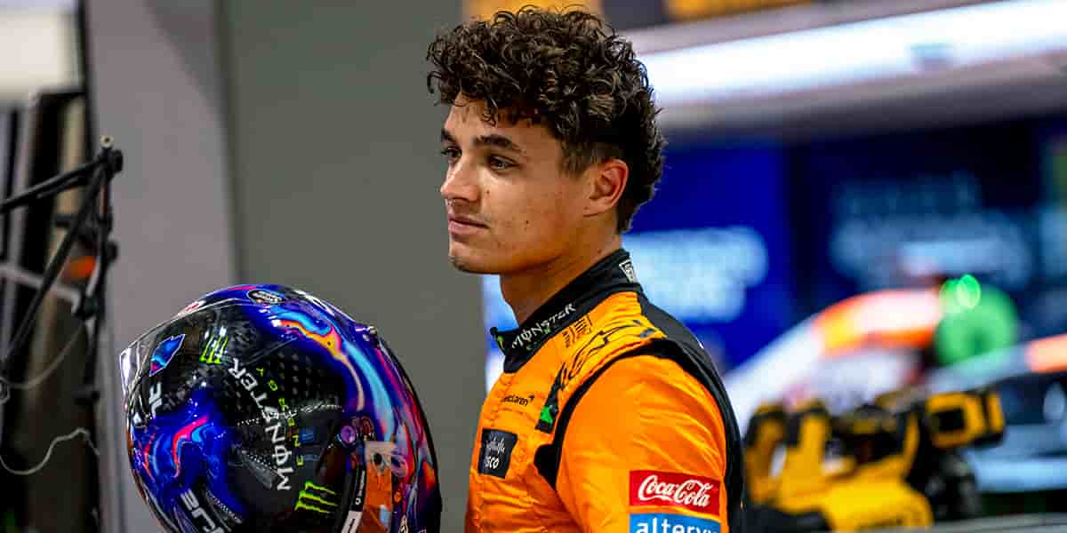 Lando Norris, jeudi à Singapour.