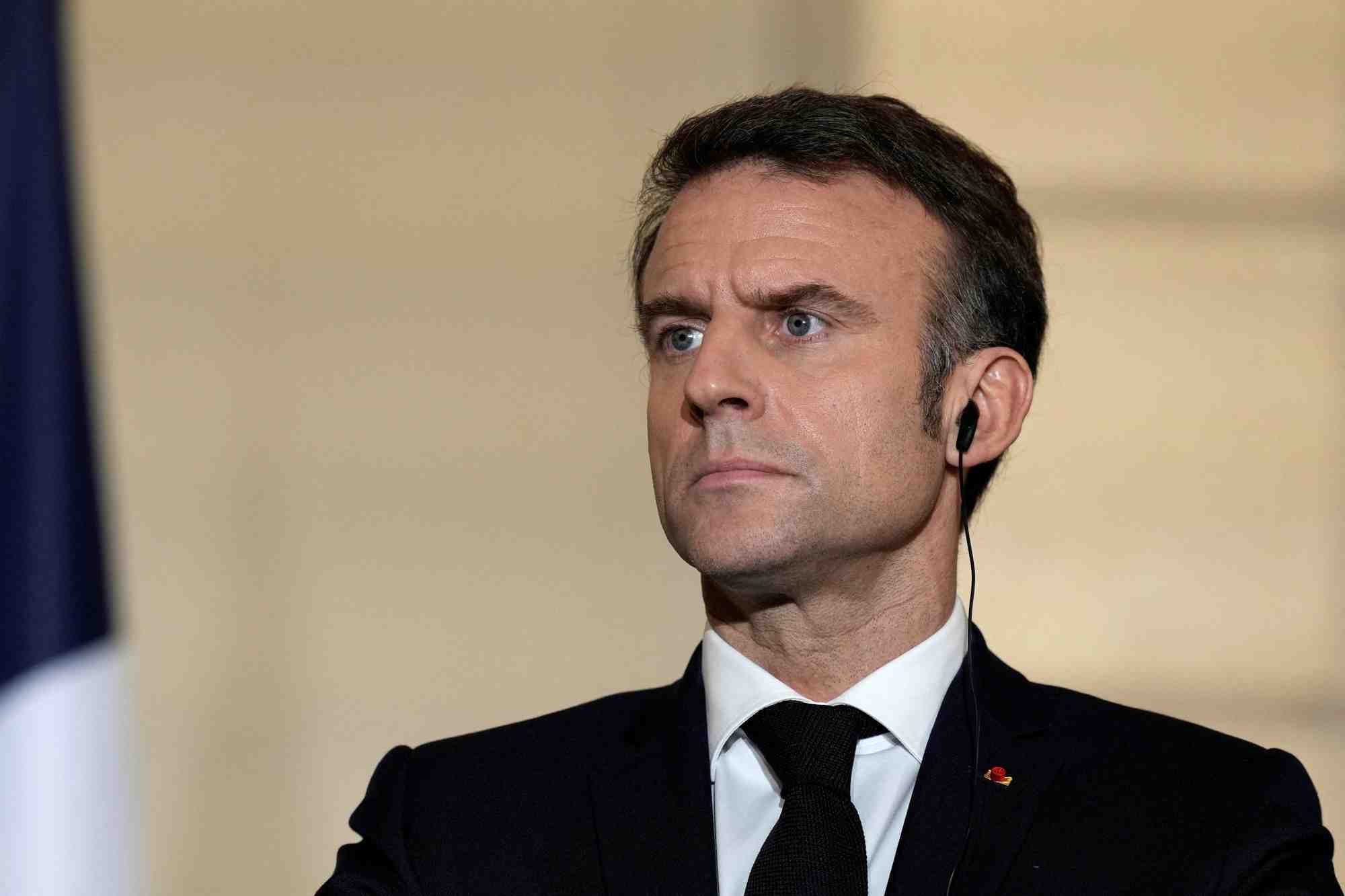 Le president francais, emmanuel macron
