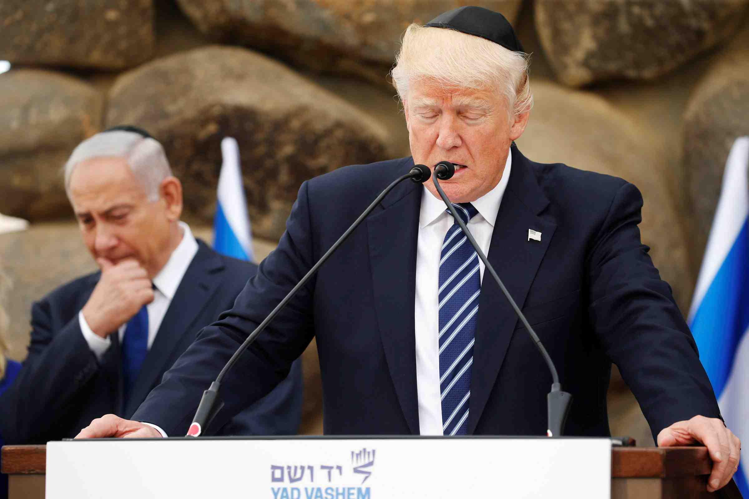 Trump rend hommage a yad vashem aux victimes de l'holocauste
