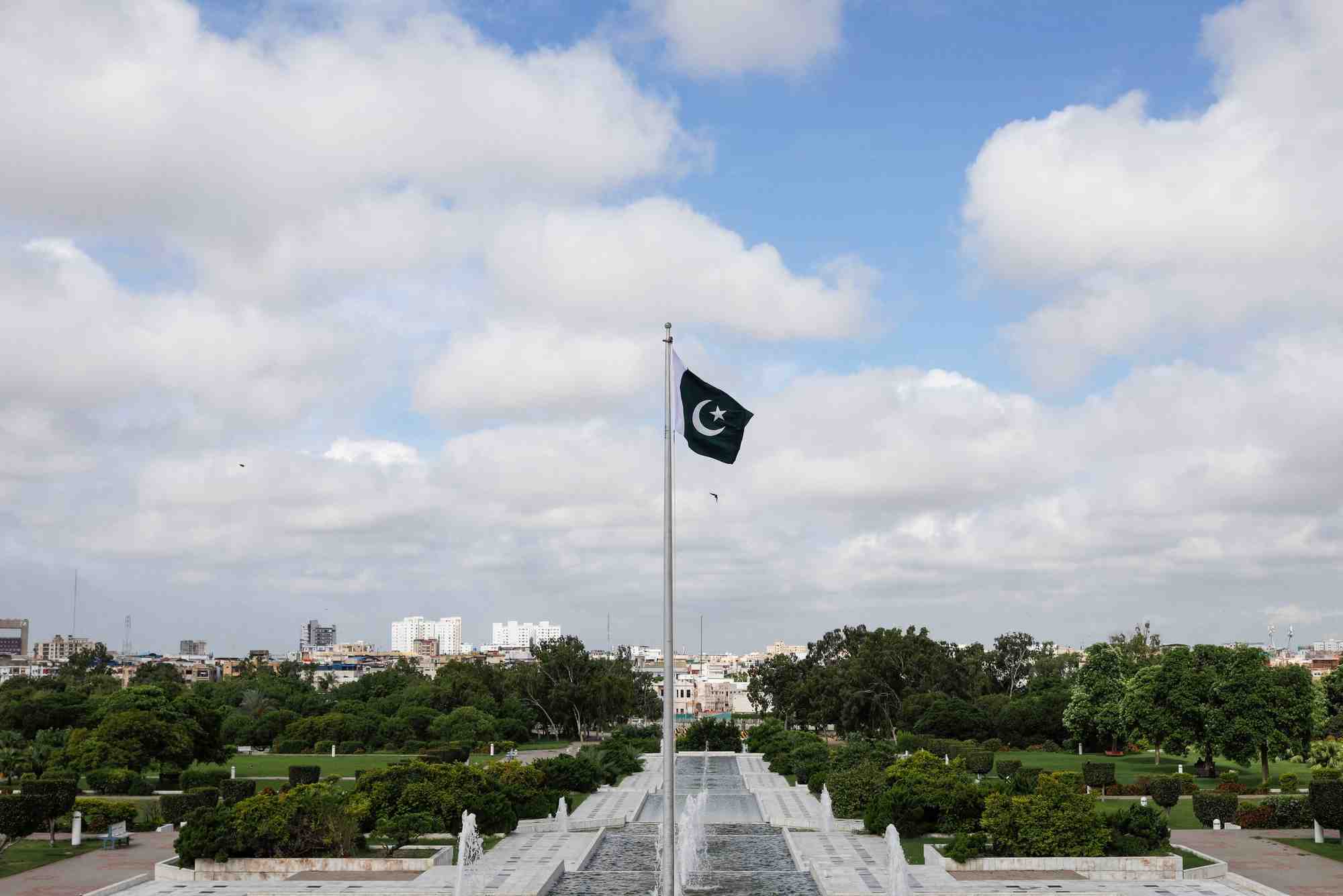 Photo d'archives : le pakistan le 75e acelebre nniversaire de son independance, karachi