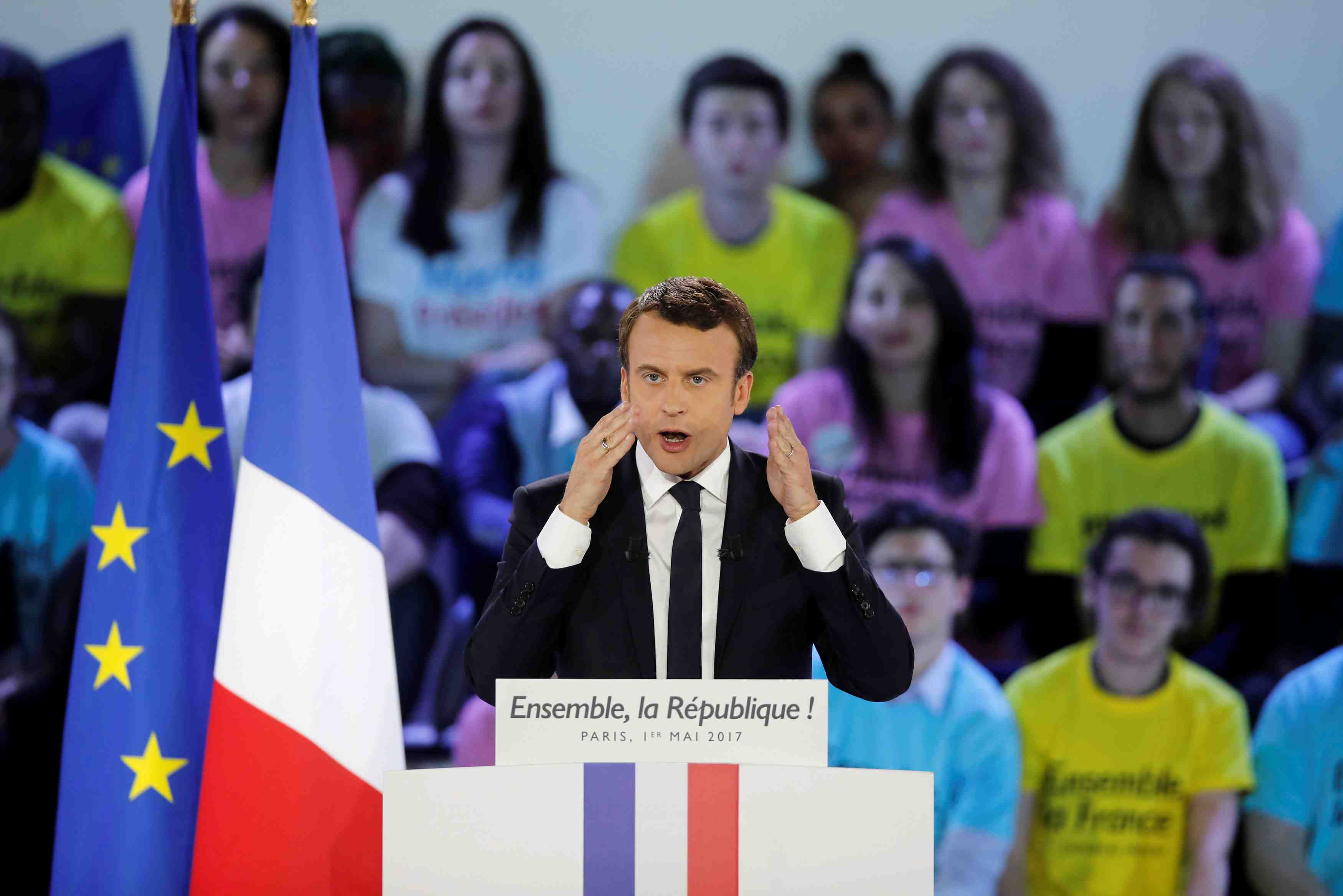 Macron serait elu avec 59% contre le pen