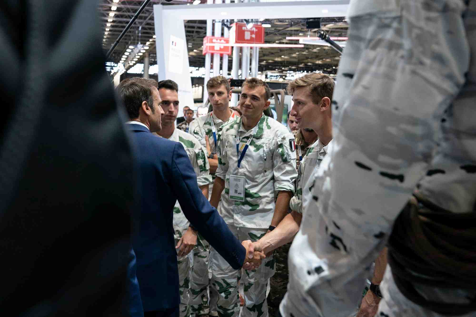 Emmanuel Macron Eurosatory