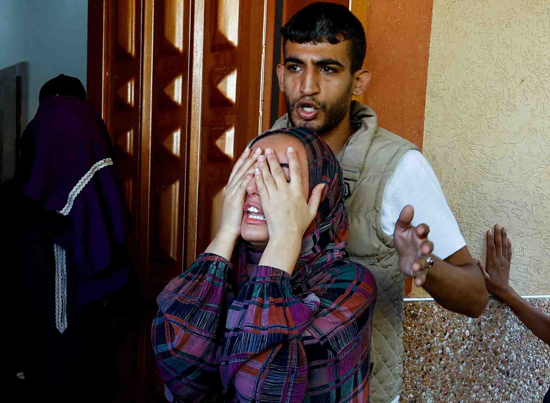 Funerailles d'une famille palestinienne