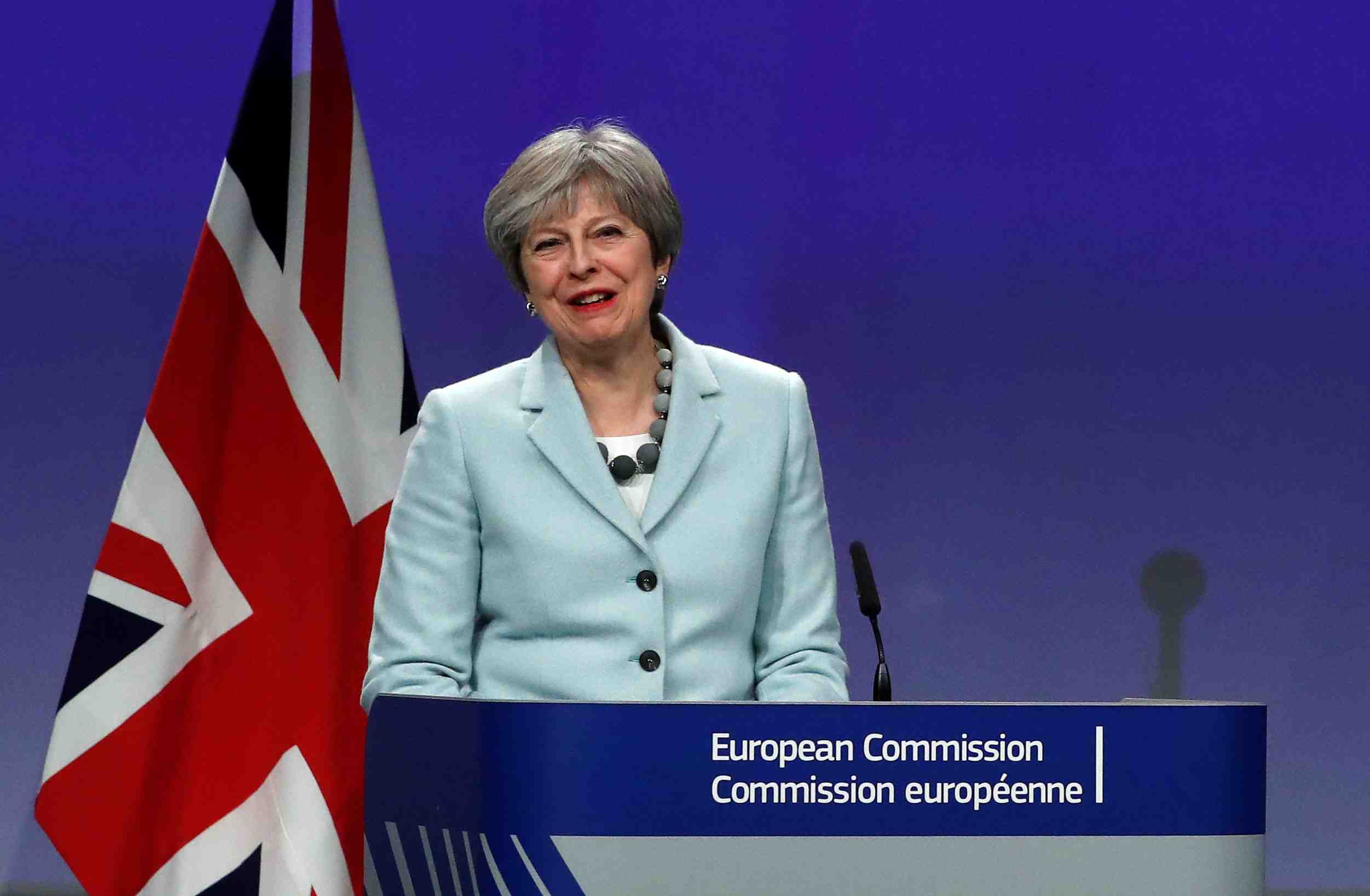 May va saluer "un sentiment d'optimisme" dans la negociation du brexit