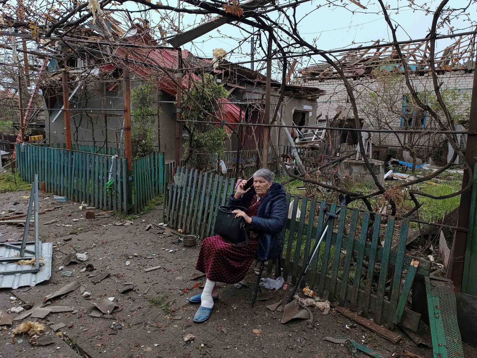 Photo des consequences d'une attaque de missiles russes a mykolaiv
