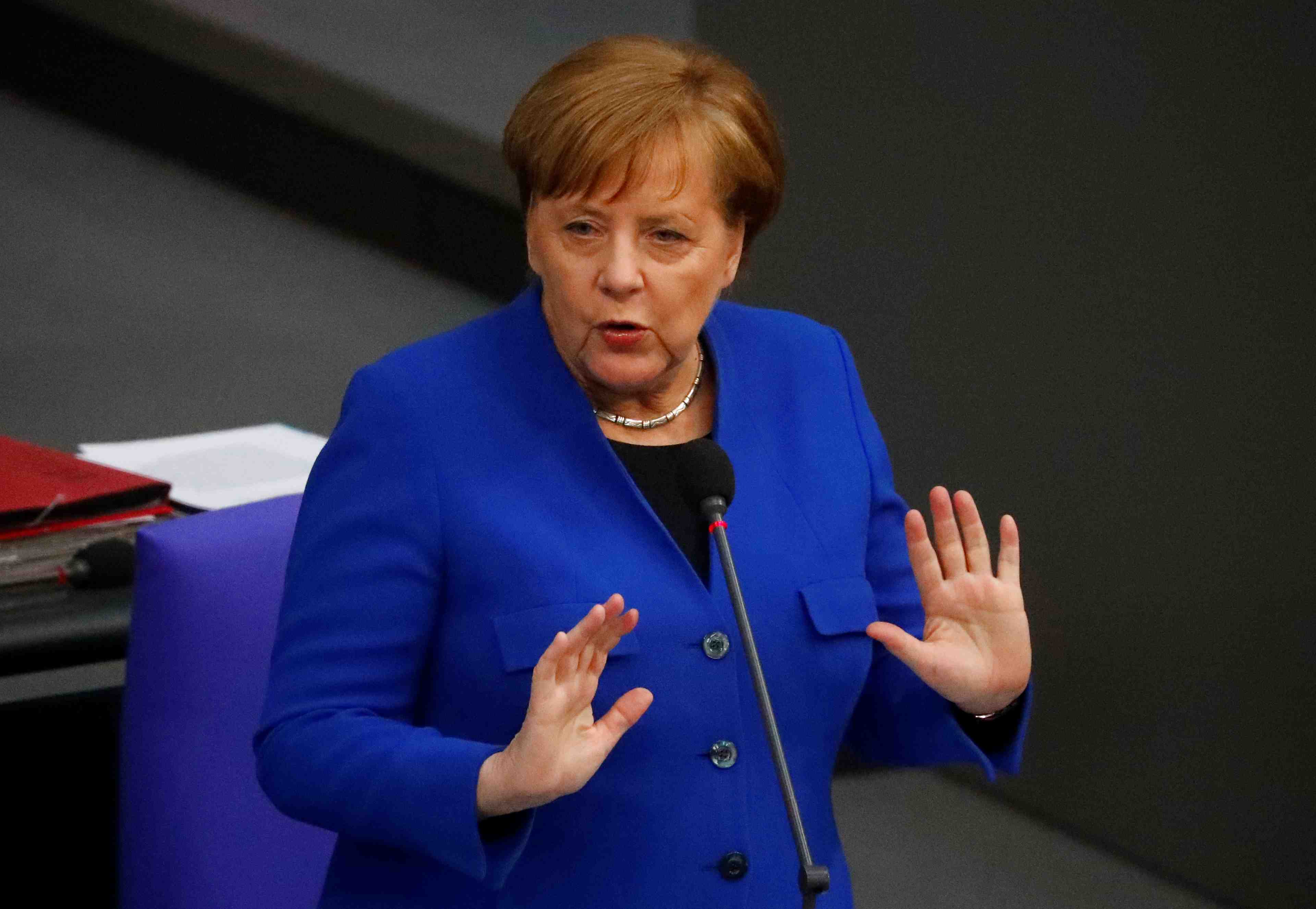 Brexit: merkel prete a accorder un "delai raisonnable" a may et au labour